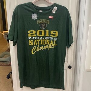 NWT Baylor 2019 Women’s Championship green short sleeve shirt size large